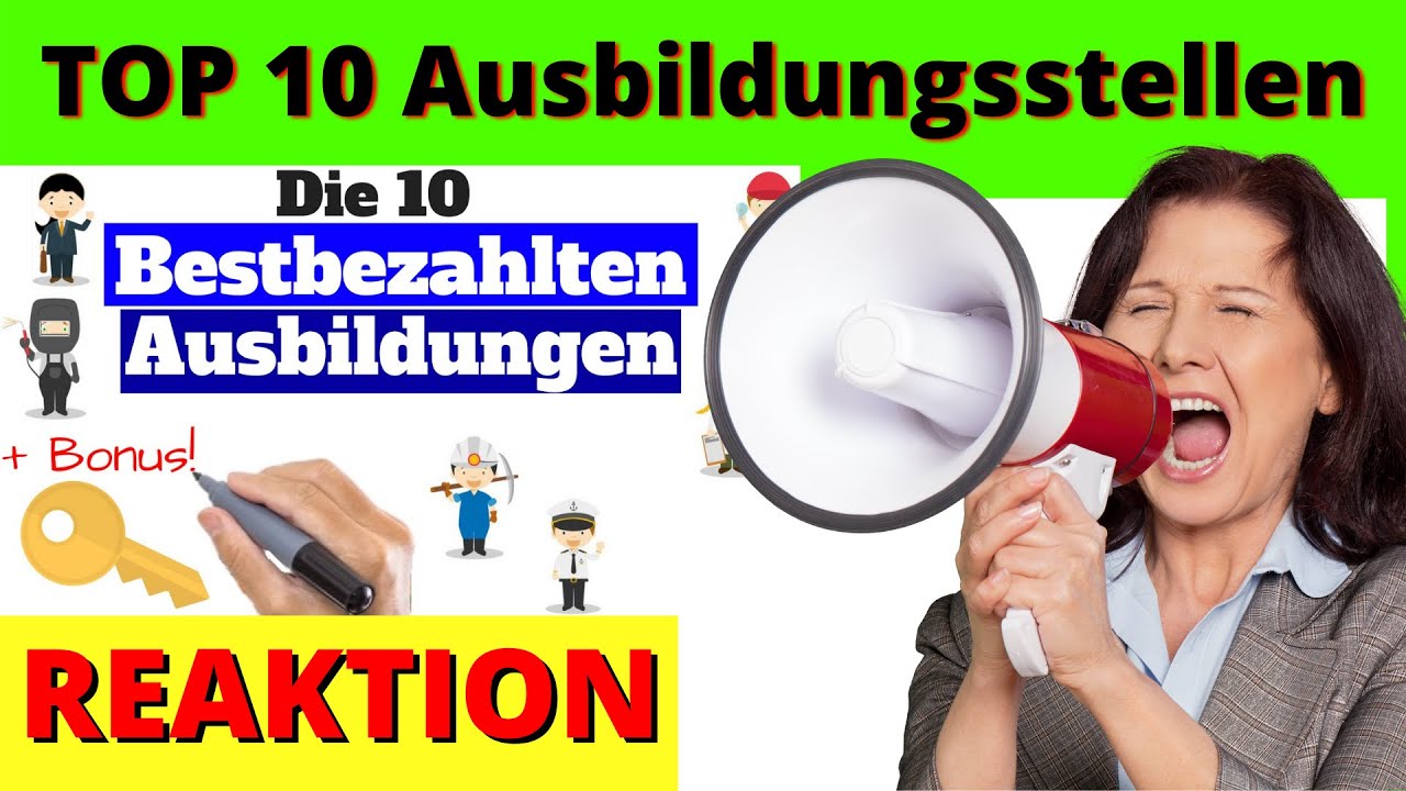 Die 10 bestbezahlten Ausbildungsstellen ✅ Gut bezahlte Ausbildungen Büro + Handwerk [Reagiertauf]