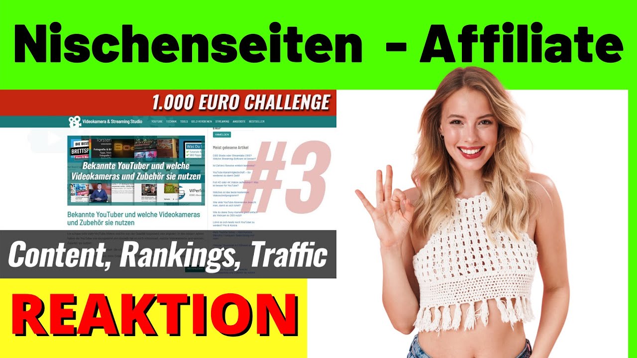 Nischenseiten  - Affiliate Content, Rankings & Webseiten Traffic [Michael Reagiertauf]